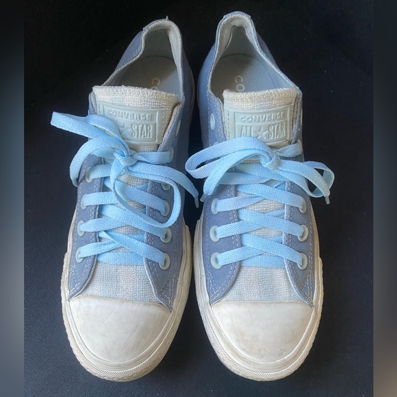 Converse Shoes - Converse Multi Blue Terry Cloth Tongue Casual Platform Sneakers W 7.5